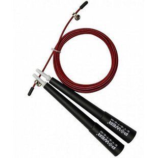 Скакалка швидкісна Power System Ultra Speed Rope PS-4033 червона PS-4033_Black-Red фото