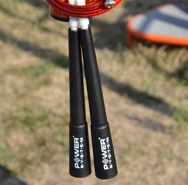 Скакалка швидкісна Power System Ultra Speed Rope PS-4033 червона PS-4033_Black-Red фото