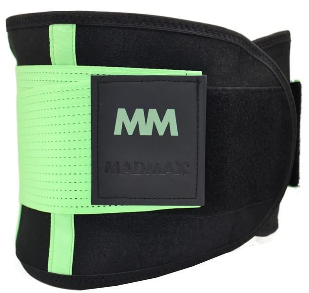 Пояс компресійний MadMax MFA-277 Slimming belt Black/neon green L MFA-277-GRN_L фото