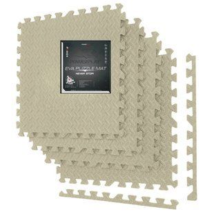 Мат-пазл (ластівчин хвіст) PowerPlay EVA Puzzle Mat 120 x 120 x 1.2 cм Оливковий PP_4414_Olive фото