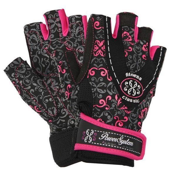 Рукавиці для фітнесу та важкої атлетики Power System Classy Жіночі PS-2910 Pink S PS_2910_S_Black/Pink фото