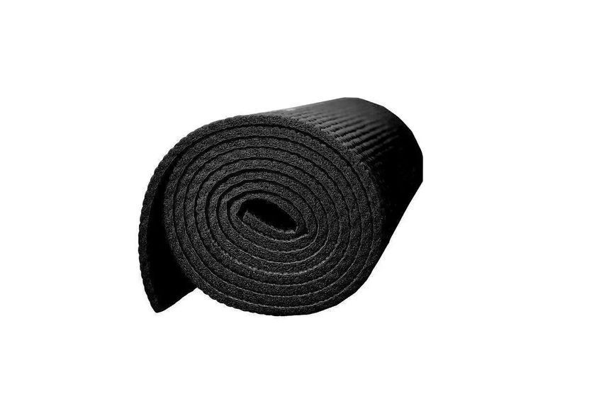 Килимок для йоги та фітнесу PowerPlay 4010 PVC Yoga Mat Чорний 173x61x0.6 PP_4010_Black_(173*0,6) фото