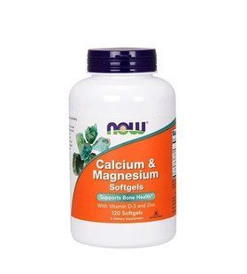Вітаміни Now Foods Calcium & Magnesium 120 softgels 8977 фото