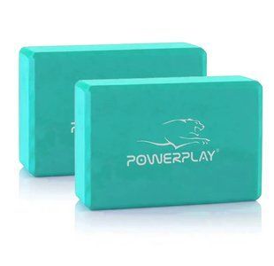 Блоки для йоги 2 шт. PowerPlay 4006 Yoga Brick EVA Мятні (пара) PP_4006_Mint_2in фото