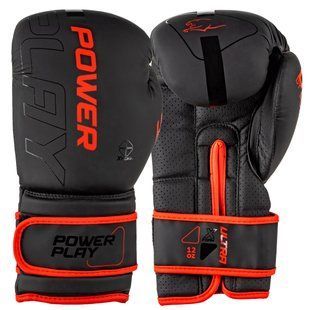 Боксерські рукавиці PowerPlay 3024 Ultra Mat Чорно-Червоні 12 унцій PP_3024_12oz_Bl/Red фото