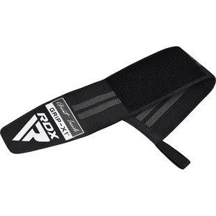 Бинти для зап'ясть (кистьові бинти) RDX WR11 GYM Wrist Wrap Black/Grey WAH-WR11BG фото