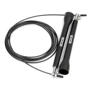 Скакалка швидкісна EDGE Premium Rope 3м металева на підшипниках ESK-5 чорна ESK-5 BLACK фото