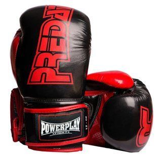 Боксерські рукавиці PowerPlay 3017 чорні карбон 8 унцій PP_3017_8oz_Black фото