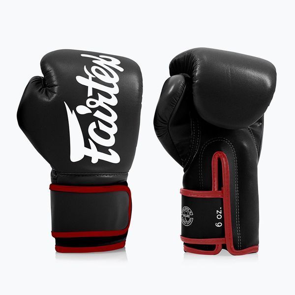 Боксерські рукавиці Fairtex BGV14 Black 12 унцій + бинти в комплекті BGV14_12oz_Black фото