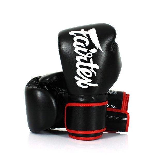 Боксерські рукавиці Fairtex BGV14 Black 12 унцій + бинти в комплекті BGV14_12oz_Black фото