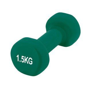 Гантель вінілова PowerPlay 4125 Achilles 1.5 кг Зелена 1шт PP_4125_1.5kg фото