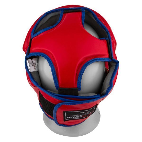 Боксерський шолом тренувальний PowerPlay 3068 PU + Amara Червоно-синій XS PP_3068_XS_Red/Blue фото