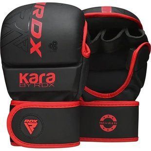 Рукавиці для ММА RDX F6 KARA Matte Red Plus S/M  GSR-F6MR-S/M+ фото