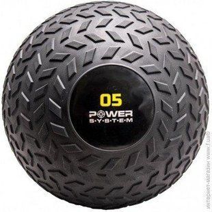 М'яч SlamBall для кросфіту та фітнесу Power System PS-4115 5 кг рифлений PS-4115_5kg фото