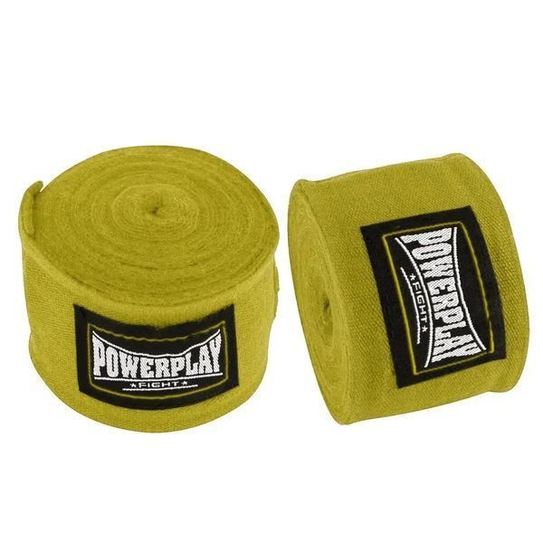 Бинти для боксу PowerPlay 3046 Жовті 3 м Нейлон PP_3046_3m_Yellow фото