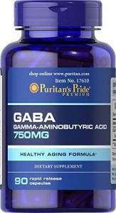 Вітамін Puritan's Pride Gaba 750 mg 90 caps PP_Gaba_90c фото