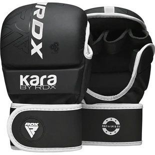 Рукавиці для ММА RDX F6 KARA Matte White Plus L/XL  GSR-F6MW-L/XL+ фото