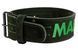 Пояс для важкої атлетики MadMax MFB-301 Suede Single Prong шкіряний BlackGreen L MFB-301_L фото 1 купити онлайн