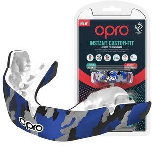 Капа OPRO Instant Eyes доросла (вік 11+) Black/Blue (art.102523001) Instant_CAMO_Bl/Blue фото