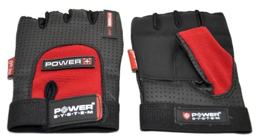 Рукавички для фітнесу Power System PS-2500 Power Plus Black/Red XXL PS-2500_2XL_Black-red фото