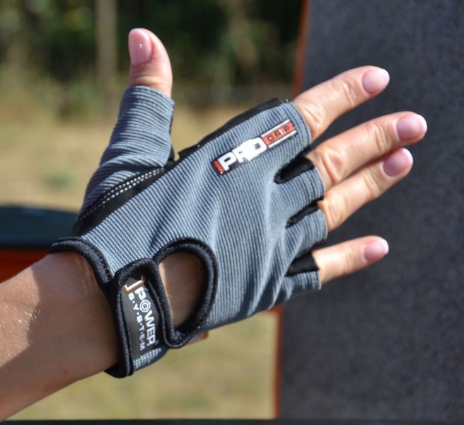 Рукавиці для фітнесу та важкої атлетики Power System Pro Grip PS-2250 Grey XL PS-2250_XL_Grey фото
