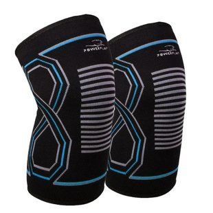 Наколінники спортивні ортопедичні PowerPlay PP-4099 Knee SupportЧорно/Сині S/M (пара) PP_4099_S/M_Bl/Blue фото