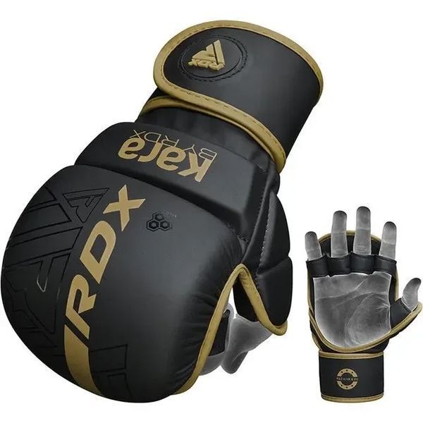 Рукавиці для ММА RDX F6 KARA Matte Golden Plus L/XL GSR-F6MGL-L/XL+ фото