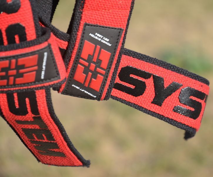 Кистьові ремені Power System PS-3401 Lifting Straps Duplex BlackRed 3401RD-0 фото