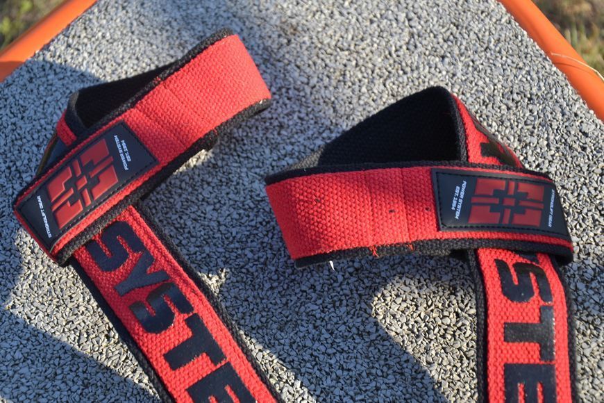 Кистьові ремені Power System PS-3401 Lifting Straps Duplex BlackRed 3401RD-0 фото