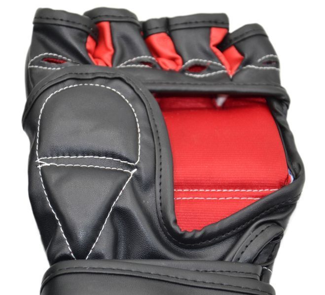 Рукавиці для MMA PowerPlay 3053 чорно-червоні LXL PP_3053_L/XL фото