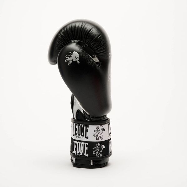 Боксерські рукавиці Leone GN208 ICONIC Black 10 унцій (бинти 4 м. в комплекті) GN208_Black_10oz фото