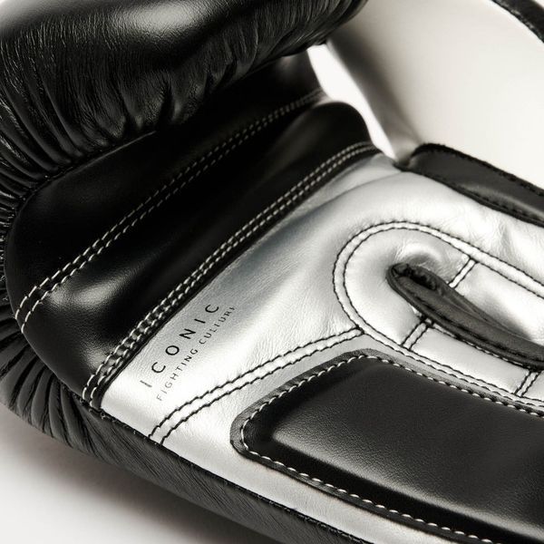 Боксерські рукавиці Leone GN208 ICONIC Black 10 унцій (бинти 4 м. в комплекті) GN208_Black_10oz фото