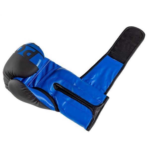 Боксерські рукавиці PowerPlay 3086 Matt Challenger Чорно-Сині 12 унцій PP_3086_12oz_Bl/Navy фото
