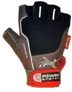 Рукавички для фітнесу Power System PS-2570 Woman&rsquo;s Power жіночі Black/Red M PS-2570_M_Black-Red фото