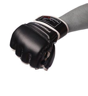 Рукавички для MMA PowerPlay 3056 чорні L PP_3056_L_Black фото
