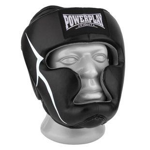 Боксерський шолом тренувальний PowerPlay 3066 PU + Amara Чорний S PP_3066_S_Black фото