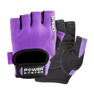 Рукавиці для фітнесу та важкої атлетики Power System Pro Grip PS-2250 жіночі Purple S PS-2250_S_Purple фото