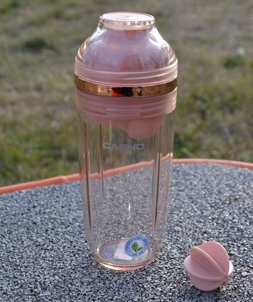 Шейкер Casno 400 мл KXN-1233 Рожевий KXN-1233_Pink фото