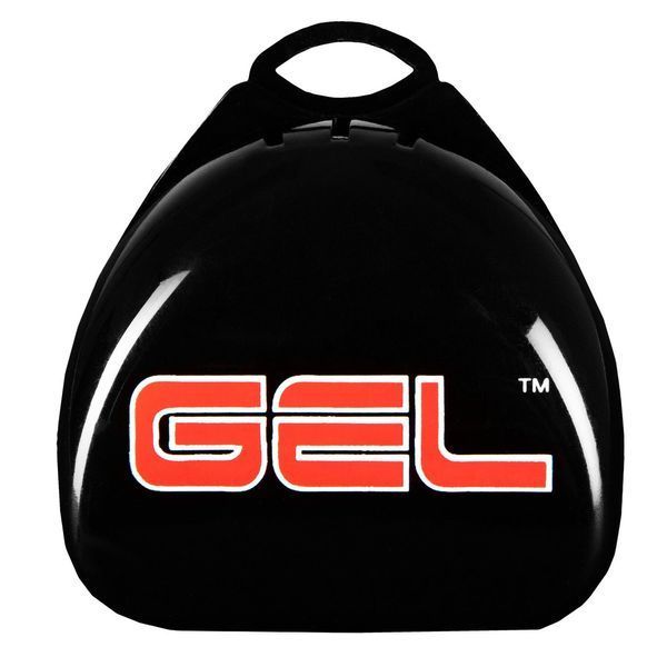 Капа TITLE Boxing Gel Triple-Shox 2.0 доросла (вік 11+) Red/Black GTSMG2 RD/BK фото