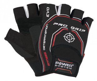 Рукавиці для фітнесу та важкої атлетики Power System Pro Grip EVO PS-2250E Black M PS_2250E_M_Black фото