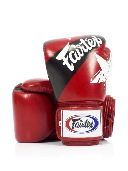 Боксерські рукавиці Fairtex BGV1 Nation Print Red 12 унцій (бинти в комплекті) BGV1_Print_12oz_Red фото