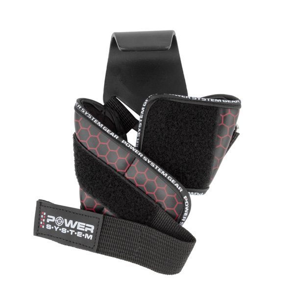 Гаки для тяги на зап'ястя Power System Hooks V2 PS-3360 BlackRed XL PS_3360_Black/Red XL фото