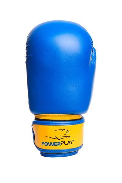 Боксерські рукавиці PowerPlay 3004 JR синьо-жовті 8 унцій PP_3004JR_8oz_Blue/Yellow фото
