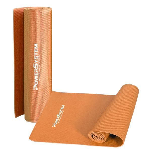 Килимок для йоги та фітнесу Power System PS-4014 Fitness-Yoga Mat Orange PS-4014_Orange фото