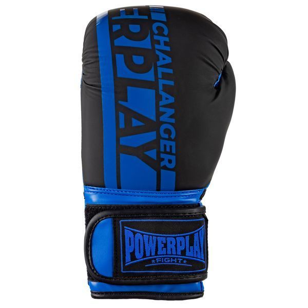 Боксерські рукавиці PowerPlay 3086 Matt Challenger Чорно-Сині 16 унцій PP_3086_16oz_Bl/Navy фото
