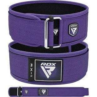 Пояс для важкої атлетики RDX RX1 Weight Lifting Belt Purple XS WBS-RX1PR-XS фото
