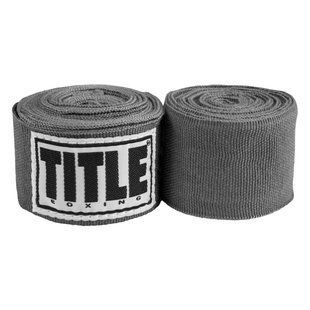 Бинти для боксу TITLE Boxing Select 180" Semi Elastic Mexican Grey (4.5м.) SMHW XL GR фото