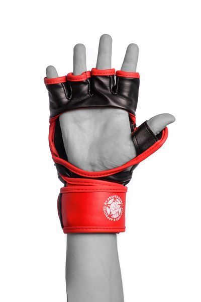Рукавички для MMA PowerPlay 3058 чорно-червоні M PP_3058_M_Black/Red фото