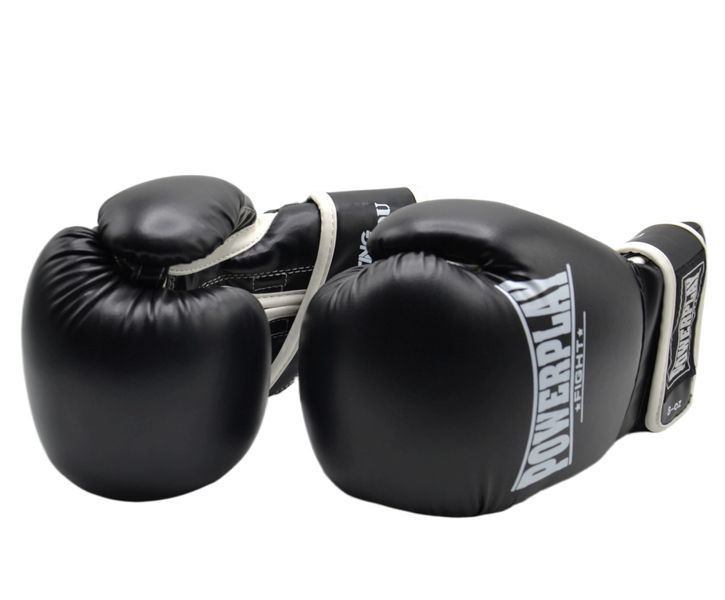 Боксерські рукавички PowerPlay 3019 чорні 14 унцій PP_3019_14oz_Black фото