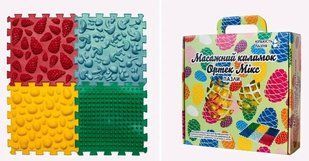 Масажний килимок Ортек Мікс пазли 4 ел Мікс пазли 4 ел фото